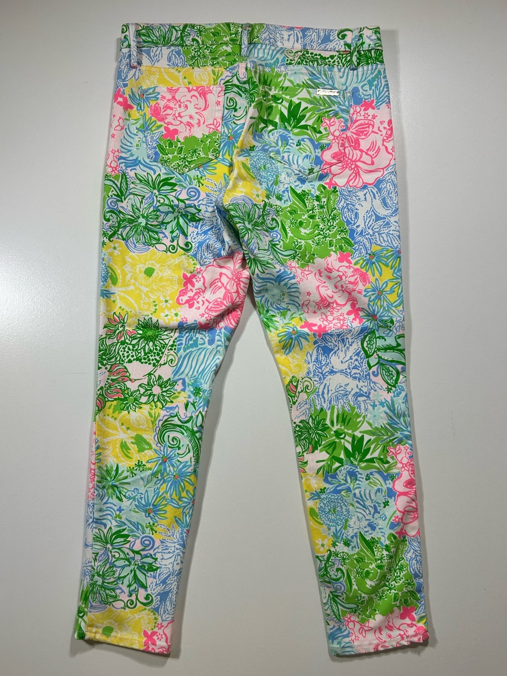 Women’s NWOT Lilly Pulitzer South Ocean Skinny pants vibrant colorful size 12 - Picture 3 of 8